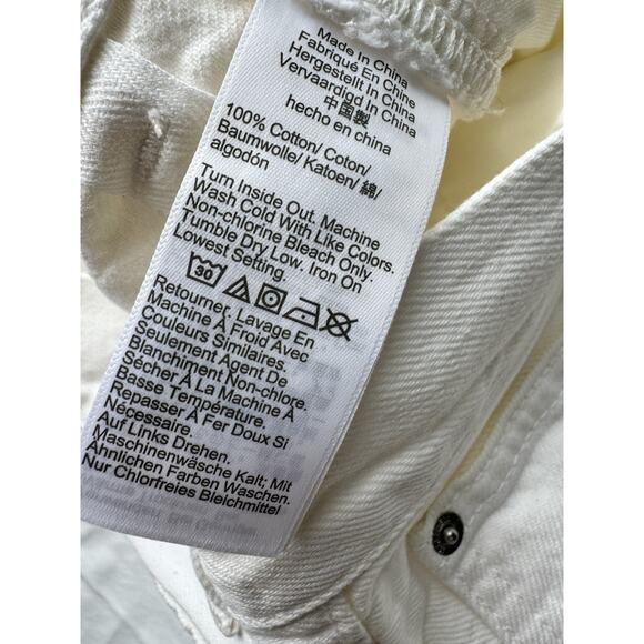 NWT Madewell The Ballon Jeans Size 26 Tile White Wide Leg Denim - Picture 11 of 11